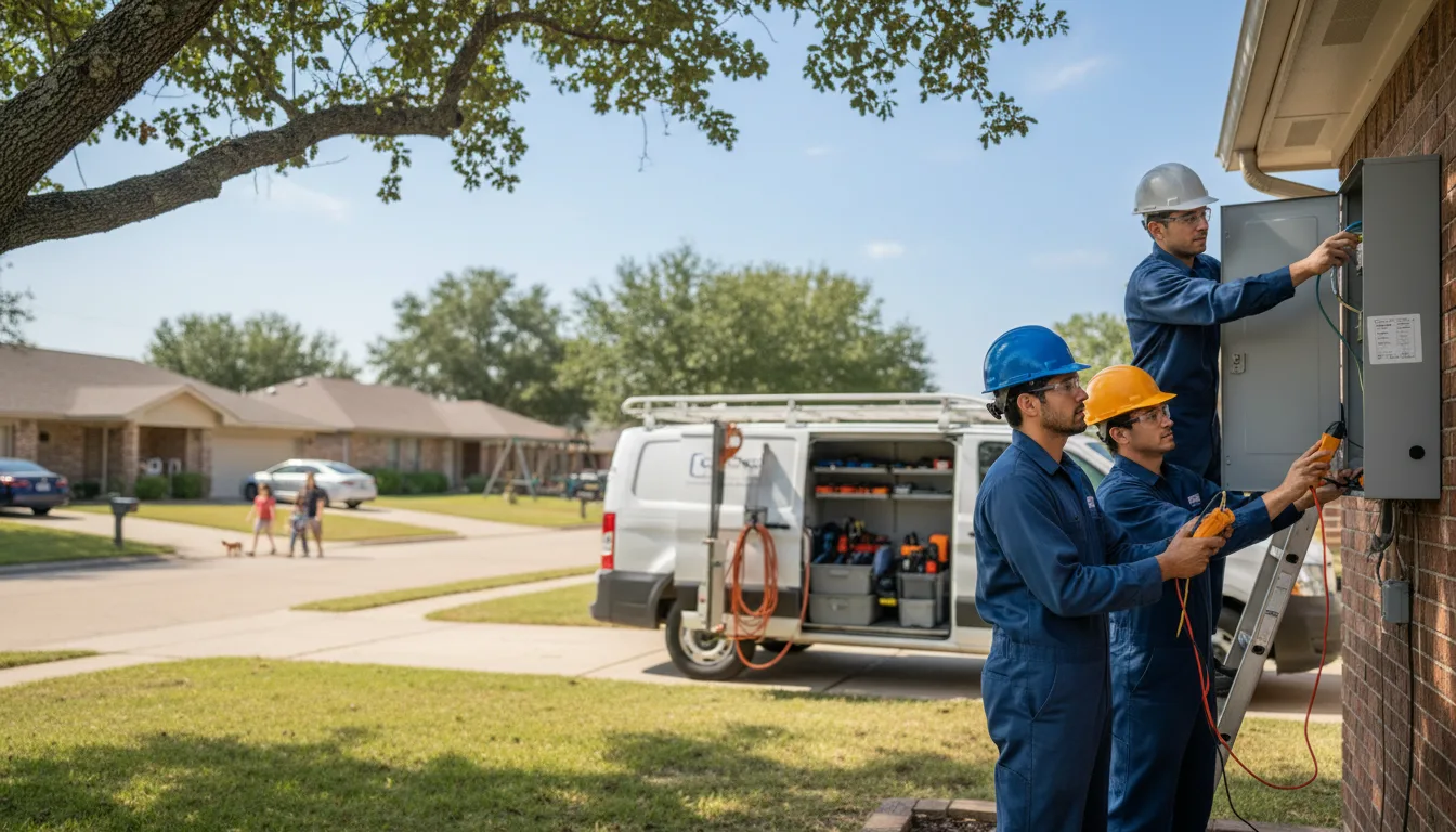 Certified electrician providing emergency electrical services in Ames, NE
